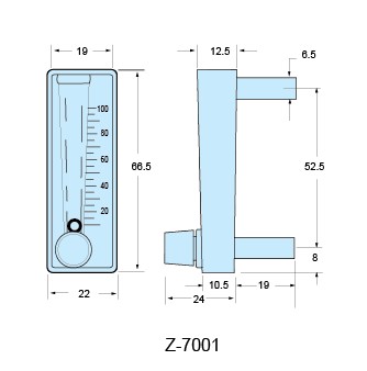 Z-7001、Z-7002、Z-7003面板式流量計
